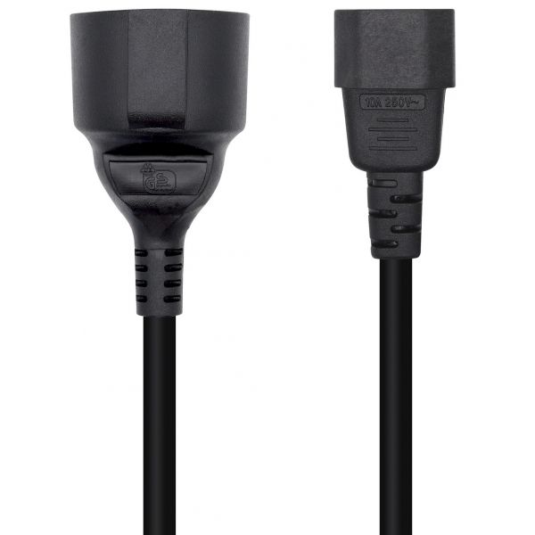 AISENS - Cable Alimentación 16A, C14/M A CEE7/H, 25cm - A132-0467
