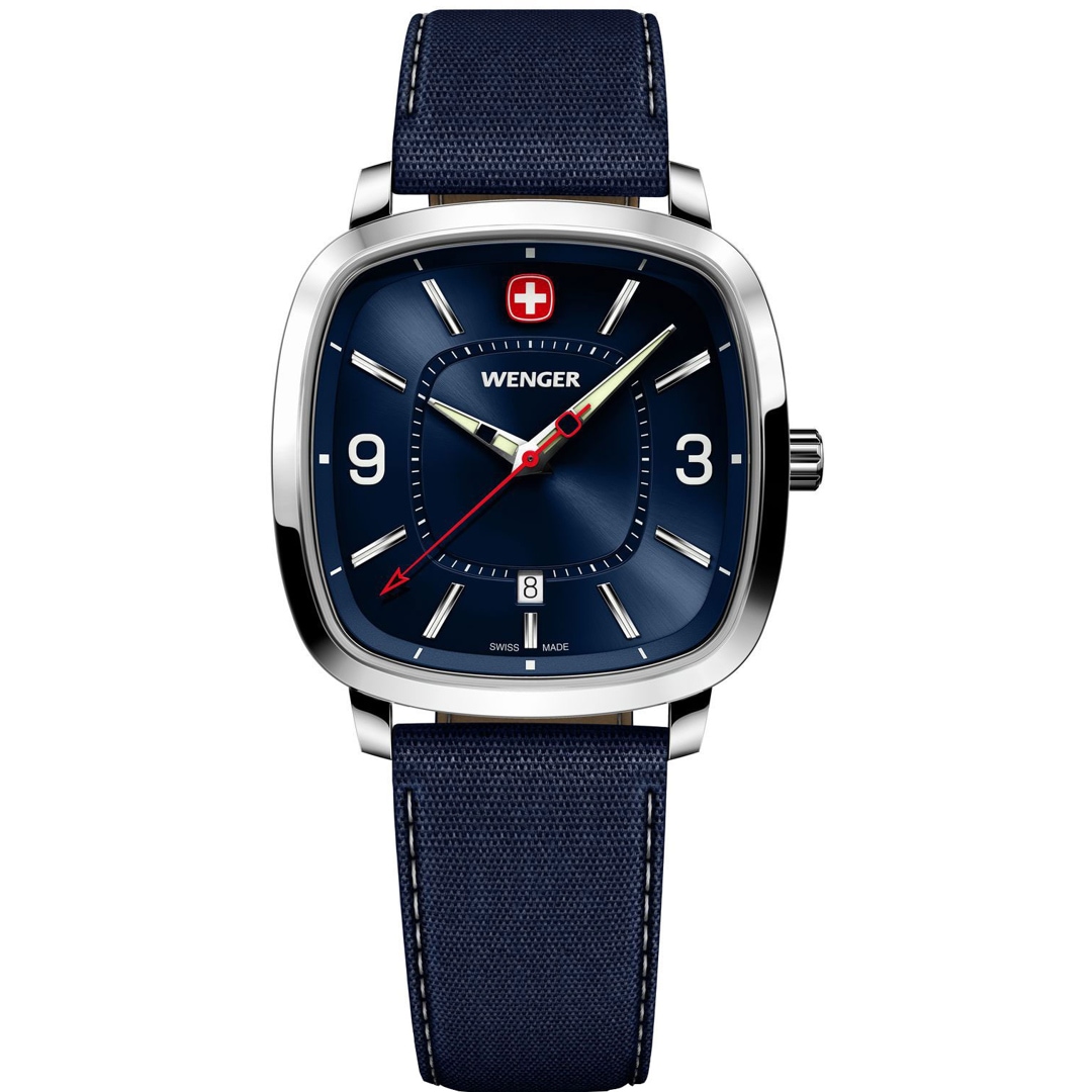 Wenger Vintage Sport Ø 37mm Blau / Silbrig