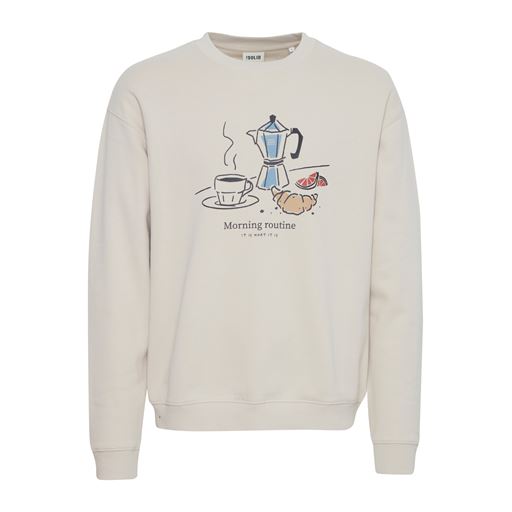 Solid Mulder Sweatshirt, Oatmeal, M