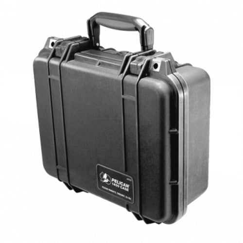 Peli 1400 BKF flightcase zwart met schuim 300x225x132 mm