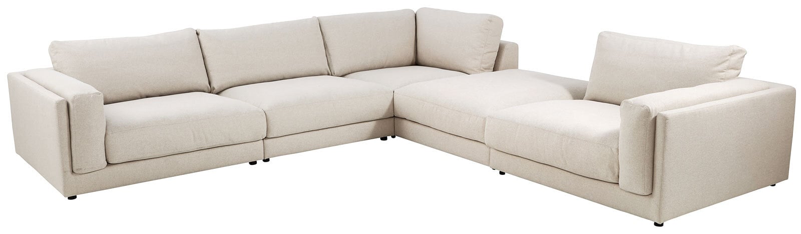 Ole Gunderson Ecksofa-Kombi LASSE VII 345 x 345 cm naturbeige