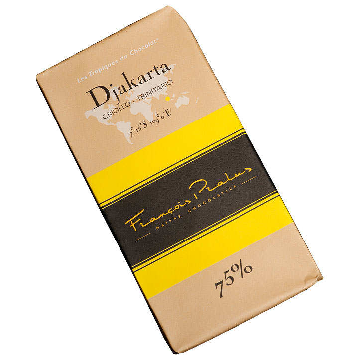Tablette chocolat noir Djakarta - Criollo& Forastero 75%