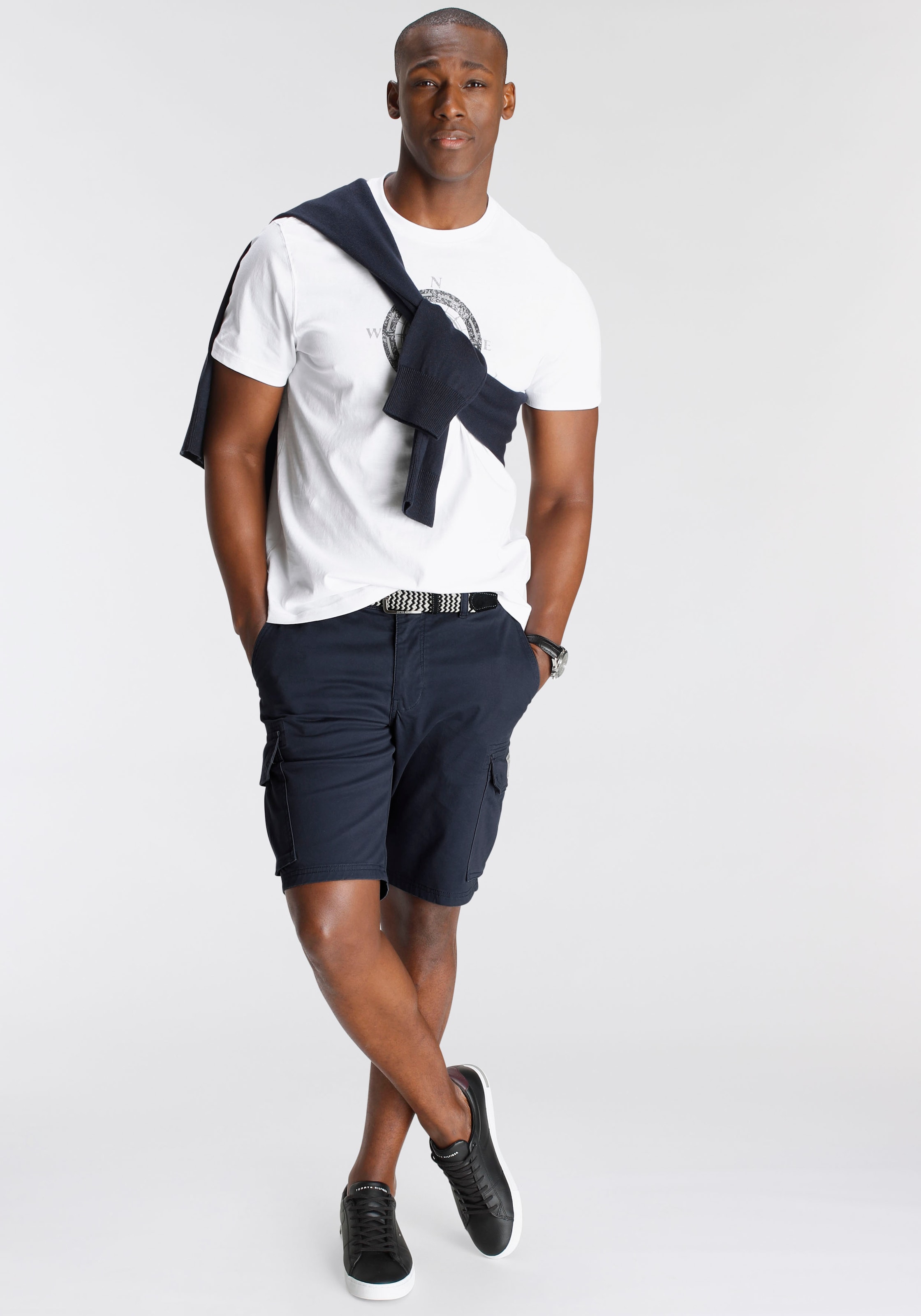 DELMAO T-Shirt Kurzarm,  bedruckt,  Rundhals,  aus Baumwolle