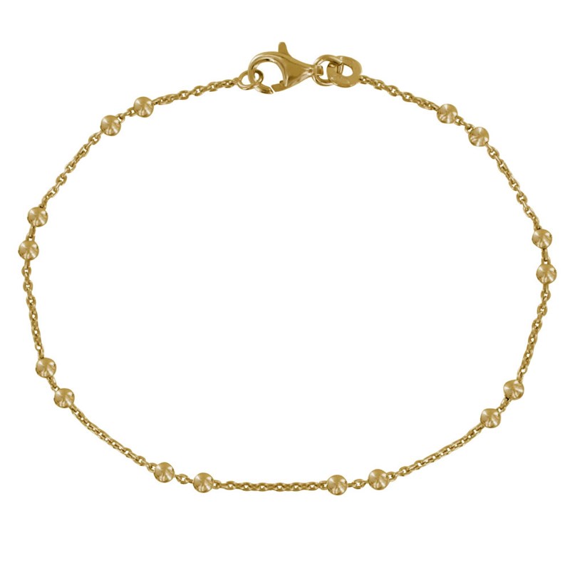 Bracelet Plaqué Or et Billes