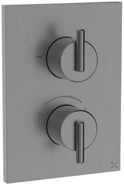 Crosswater - 3ONE6 - Inbouwthermostaat - Slate (Gunmetal) - Thermostatisch