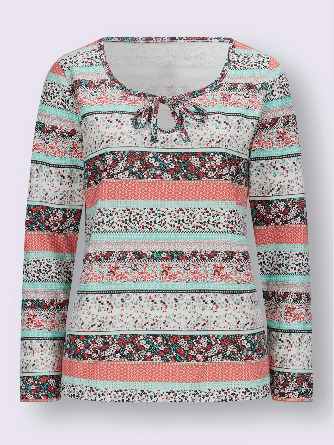 T-shirt femme en motif à rayures