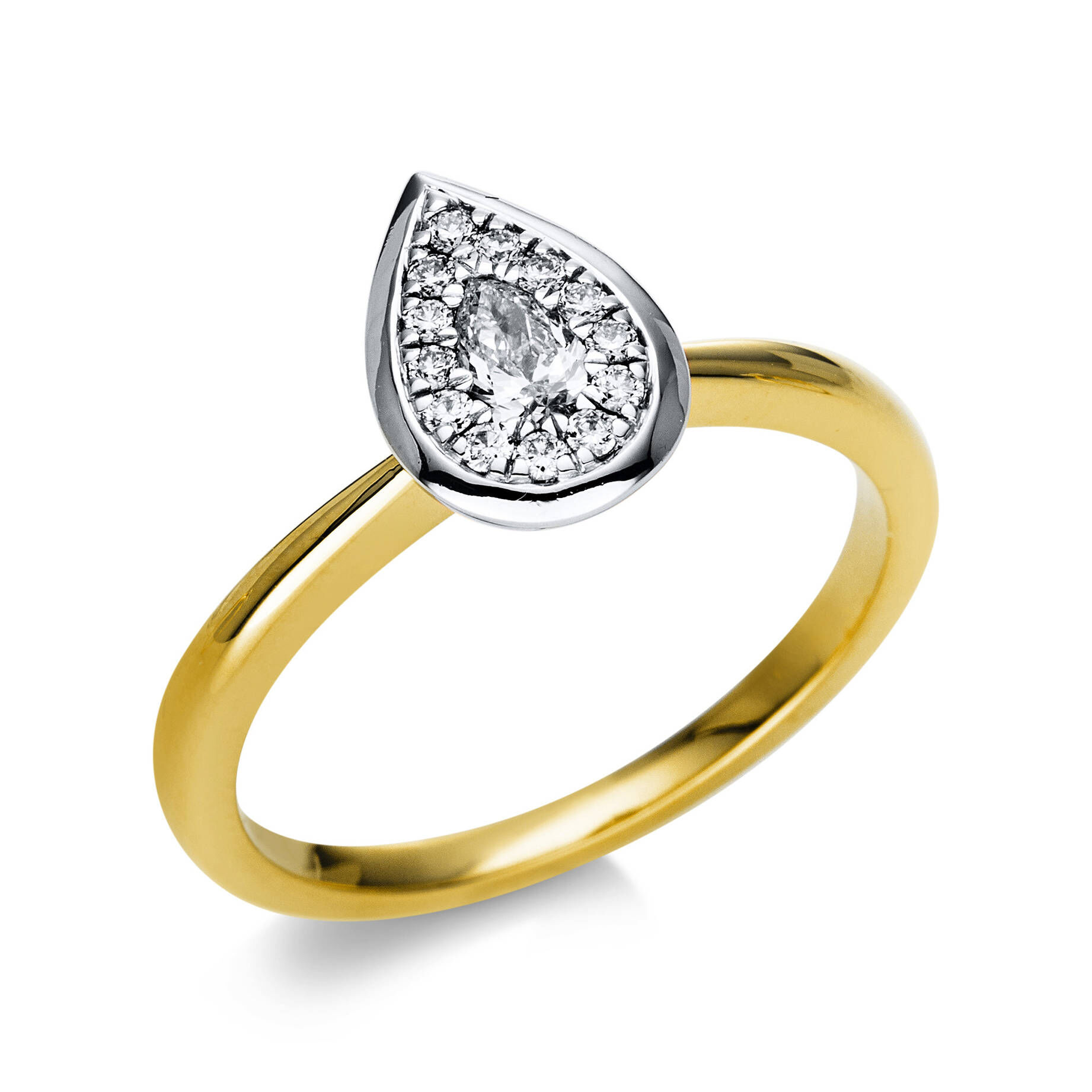 Diamond Group| Damen Goldring mit Diamantbesatz