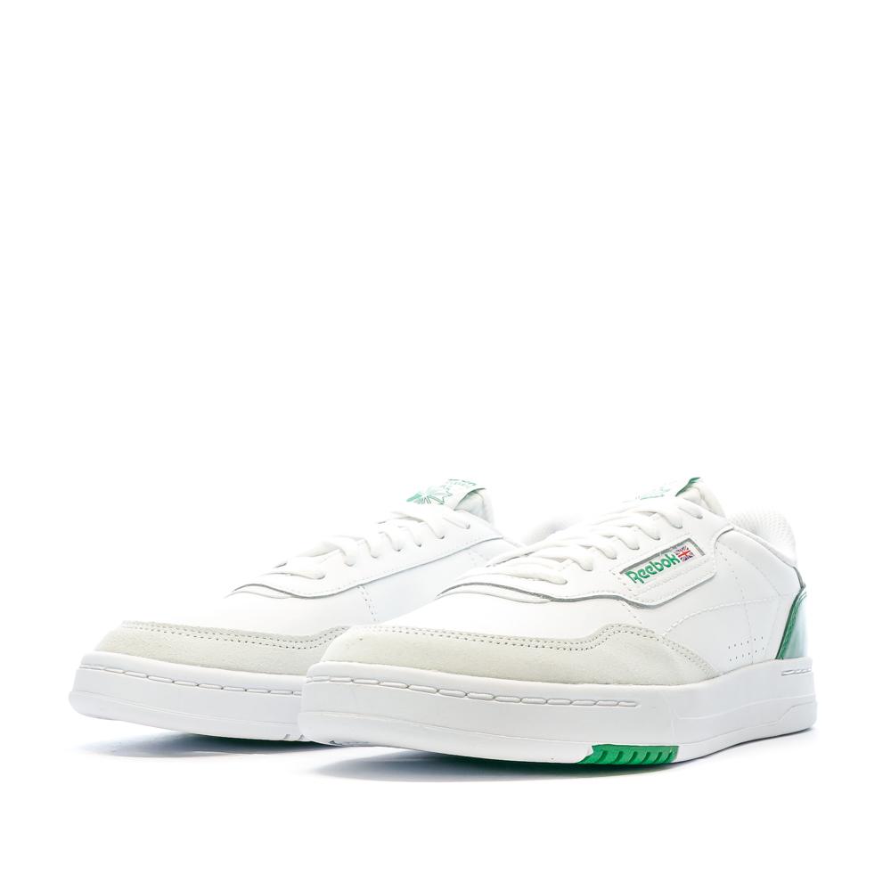 Reebok Baskets Blanche/Verte Homme Reebok Court Peak