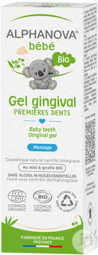 Alphanova Bébé Gel Gingival Premières Dents Bio Tube 20ml