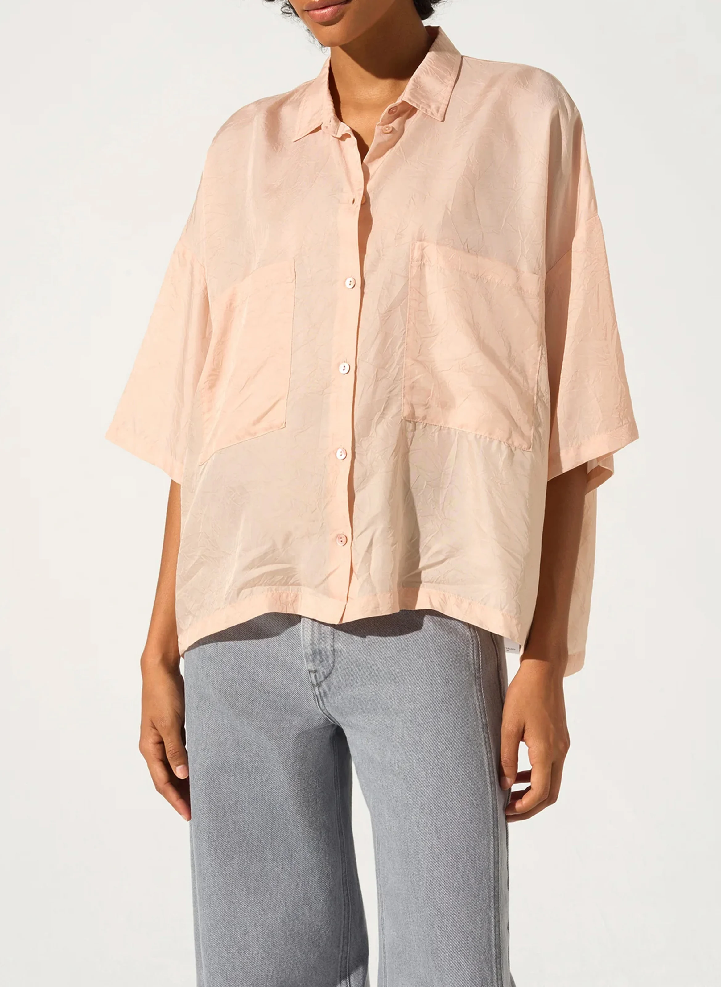 Chemise col classique| Rose
