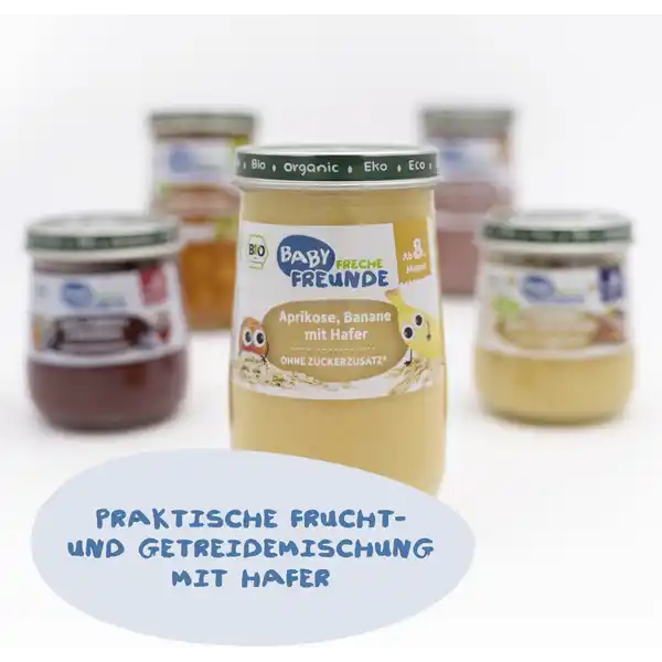 Bio Baby Aprikose, Banane mit Hafer
