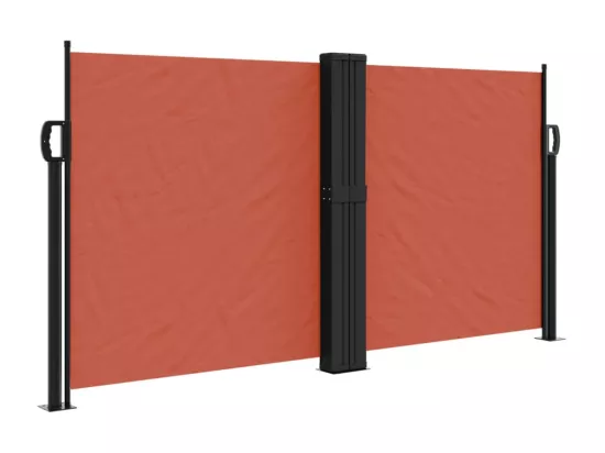 Auvent latéral rétractable terre cuite 120x1200 cm