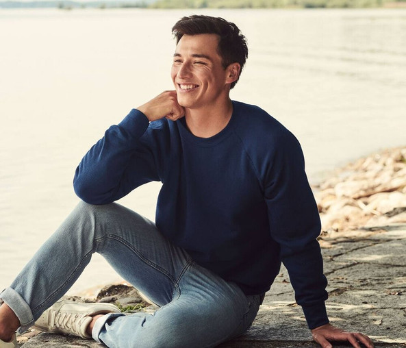 Fruit of the Loom SC260 - Pull À Manches Raglan Homme