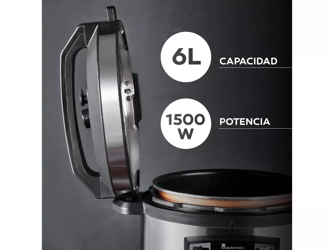 Kit de friteuse à air pour autocuiseur 6L 1500W + pulvérisateur d'huile MasterPRO
