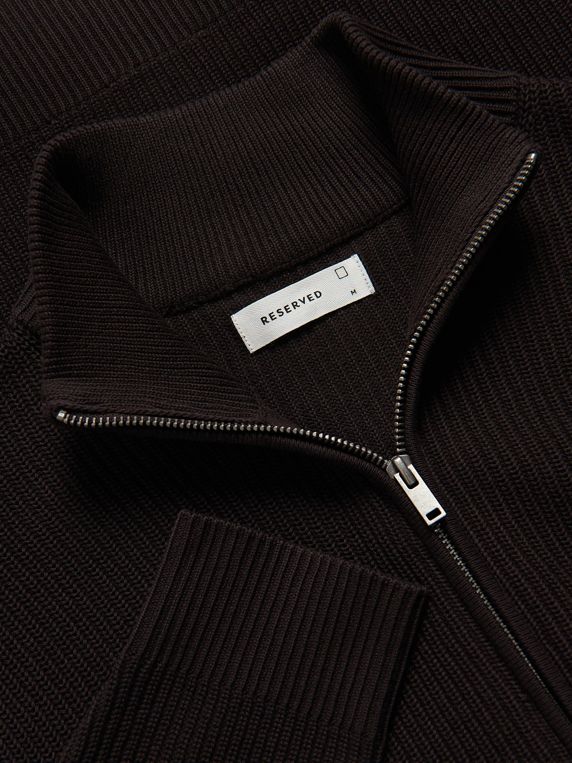 Reißverschluss‑Pullover mit Rollkragen