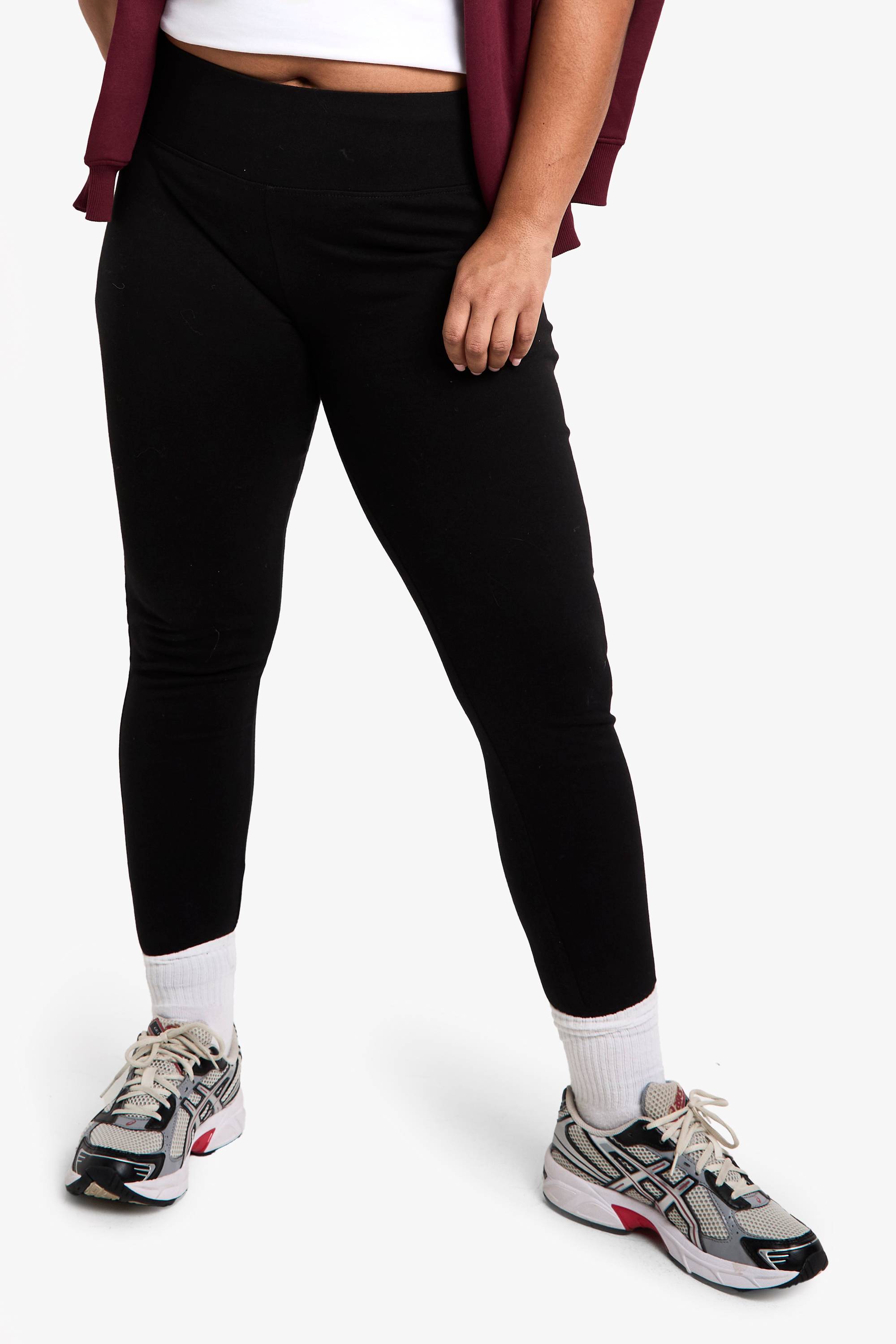 boohoo BOOHOO BASICS PLUS LEGGING À TAILLE HAUTE AVEC CEINTURE PROFONDE