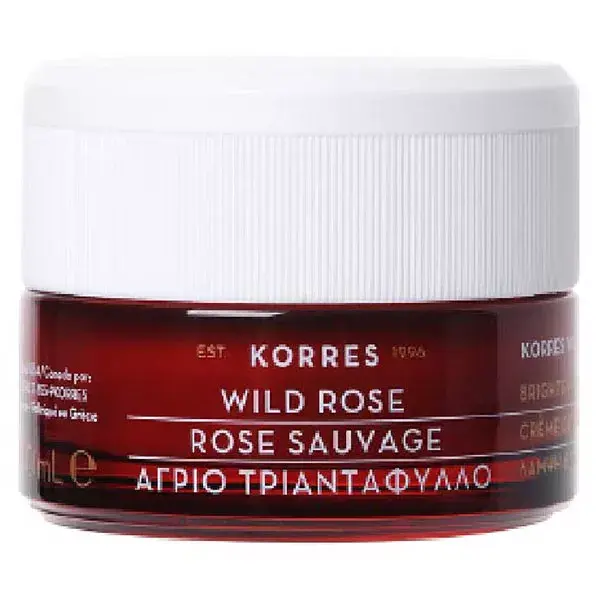 Creme Facial Korres Wild Rose Radiance e Antirrugas para Pele Normal a Mista 40ml