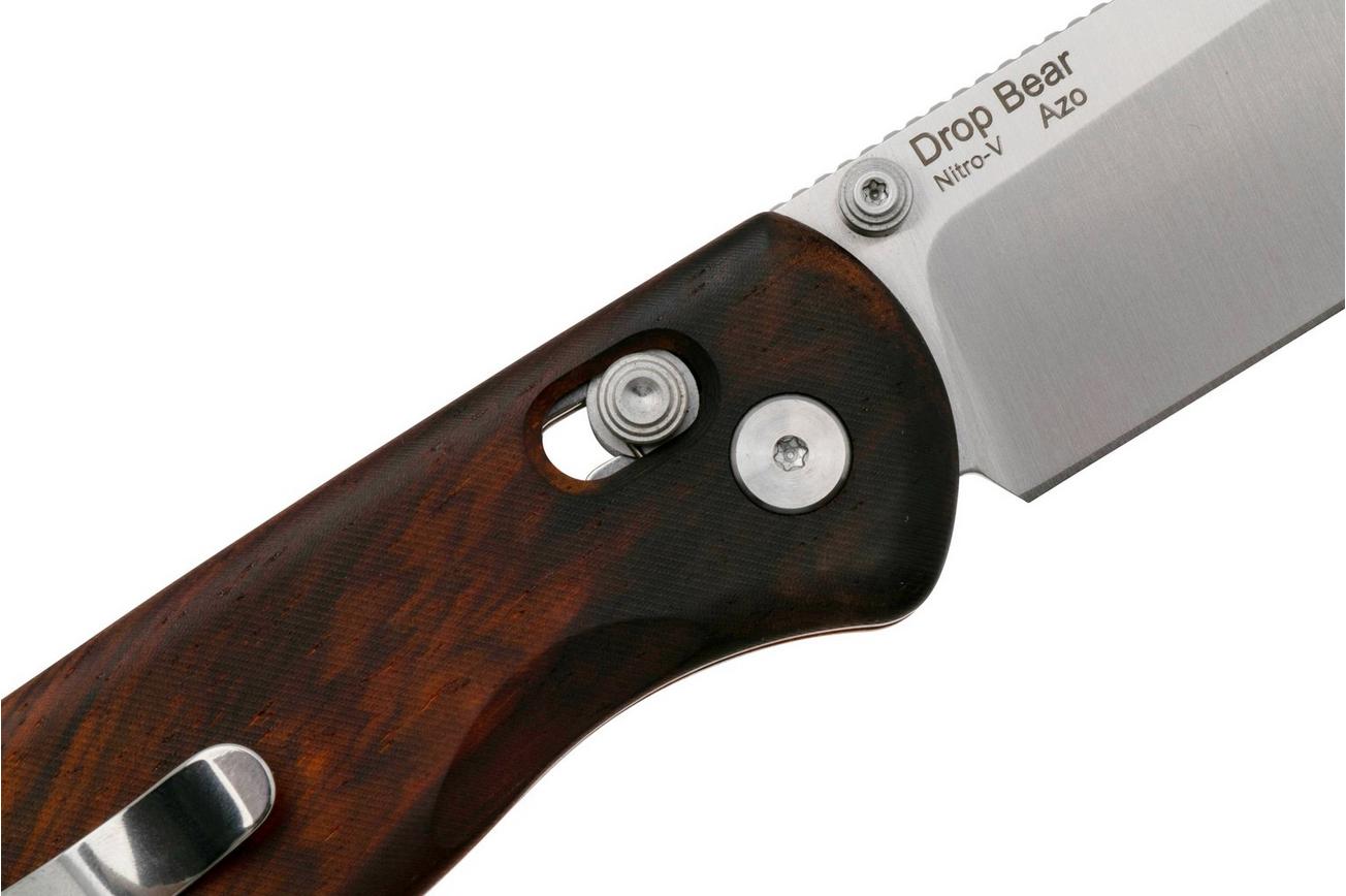 Kizer Vanguard Drop Bear V3619A6 Nitro-V, Mkuluti Wood, zakmes