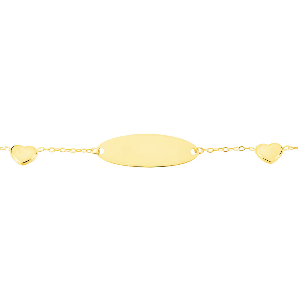 Bracelet Identité Helee Coeur Or Jaune