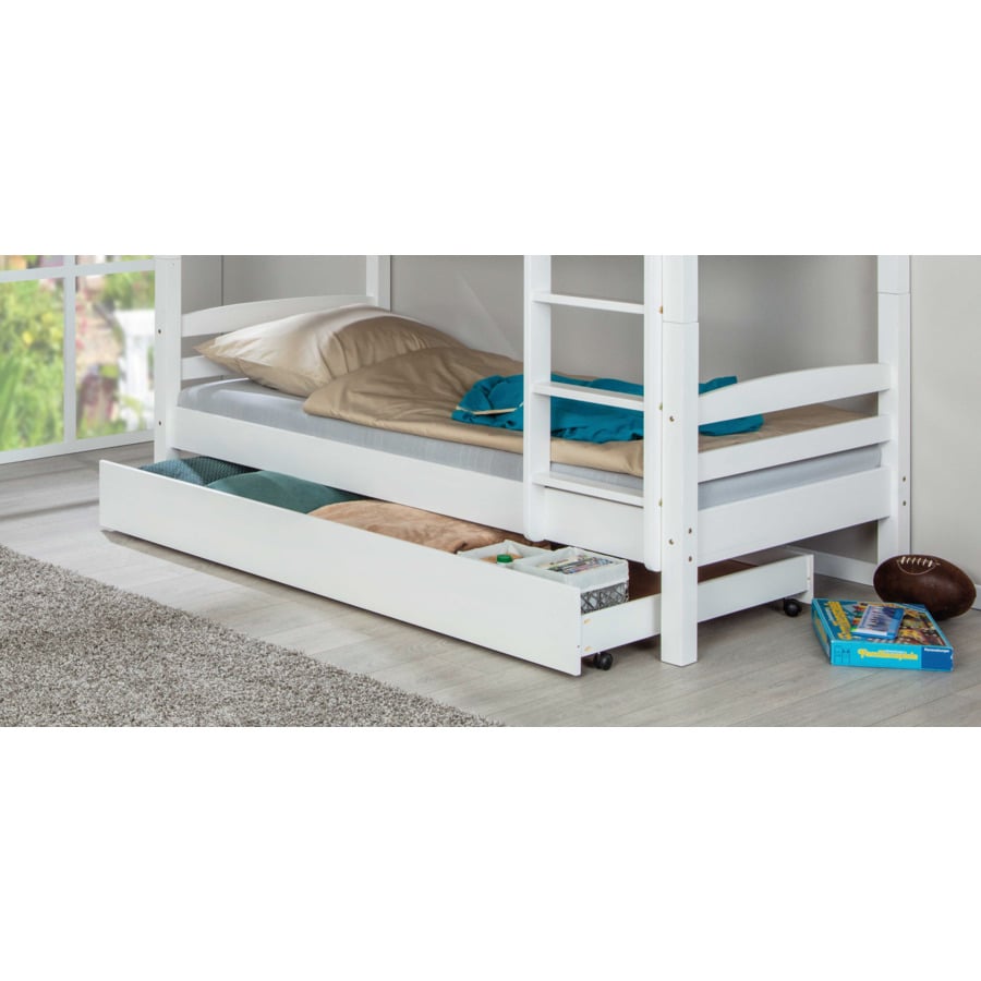 Etagenbett Amelia Kiefer massiv weiss 2 x 90 x 200 cm