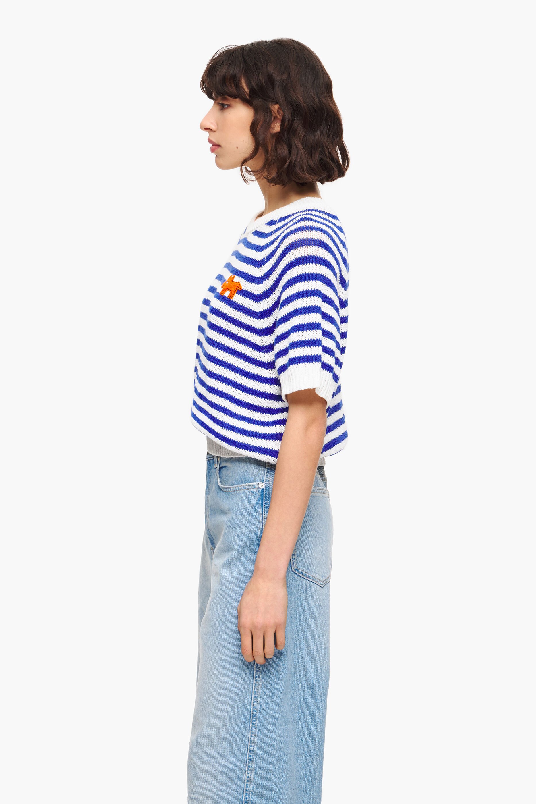 Camisa listrada azul