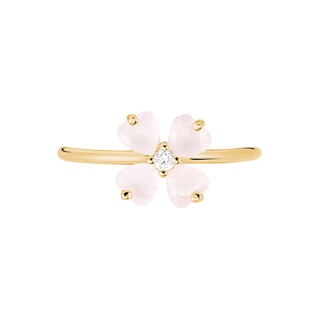 Bague Sendai Plaqué Or Jaune Oxyde De Zirconium