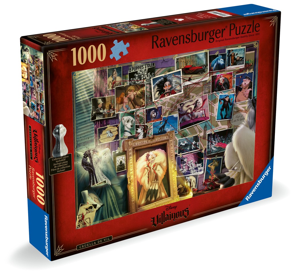 Ravensburger - Puslespil Villainous Cruella de Vil 1000 brikker