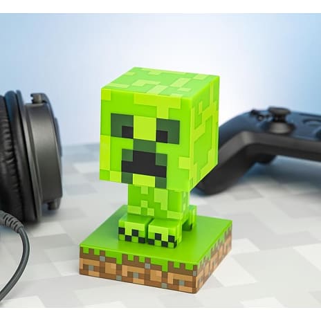 Minecraft Creeper lampe - grøn