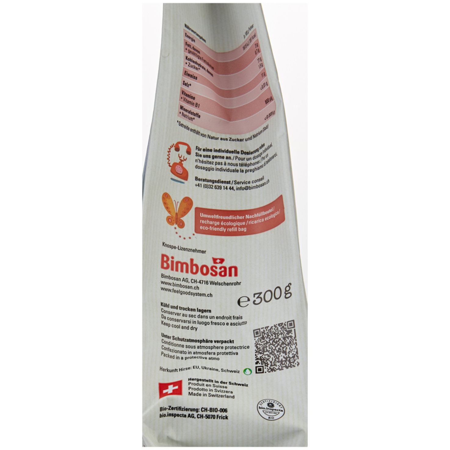 Bimbosan Bio Anrührbrei & Schoppenzusatz Hirse 6+ Monate