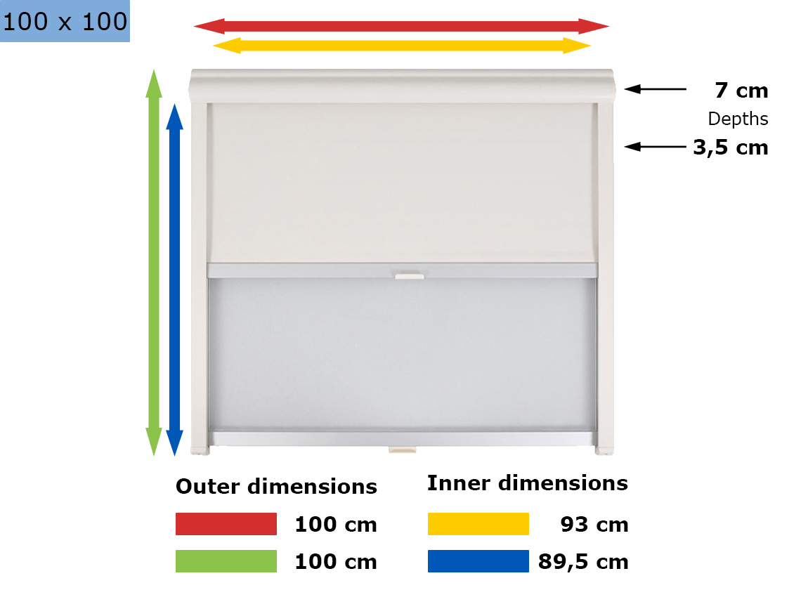 Remis Remiflair I combirollo cream - 100 x 100 cm