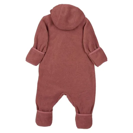 Sterntaler Overall aus Melangefleece rostrot, 86