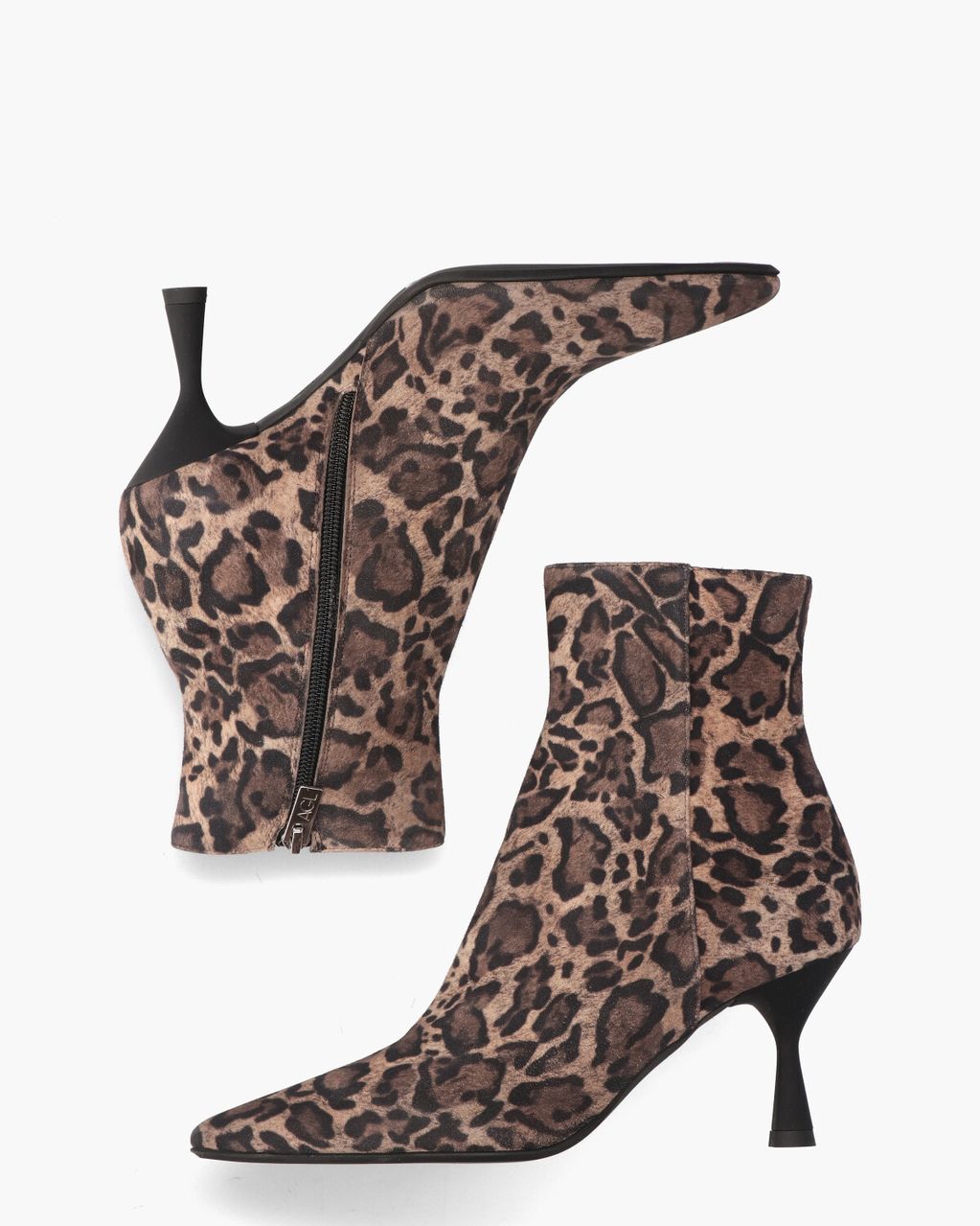 AGL Ide Bruin/Zwart Dames Enkelboots
