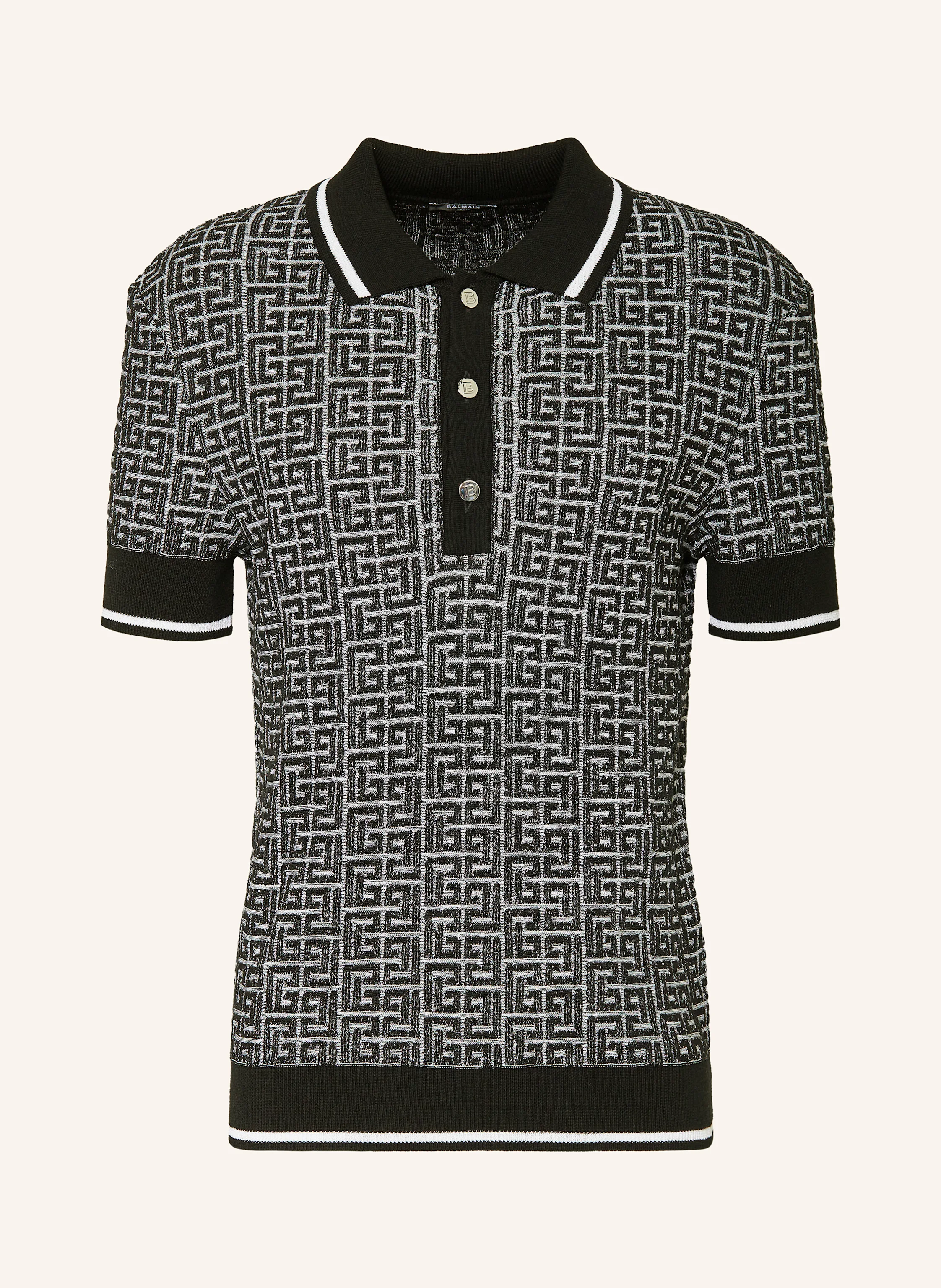 BALMAIN Strick-Poloshirt