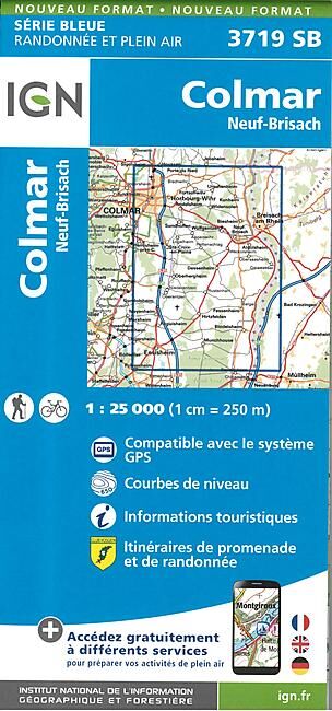 IGN - 3719 SB COLMAR 1 25 000