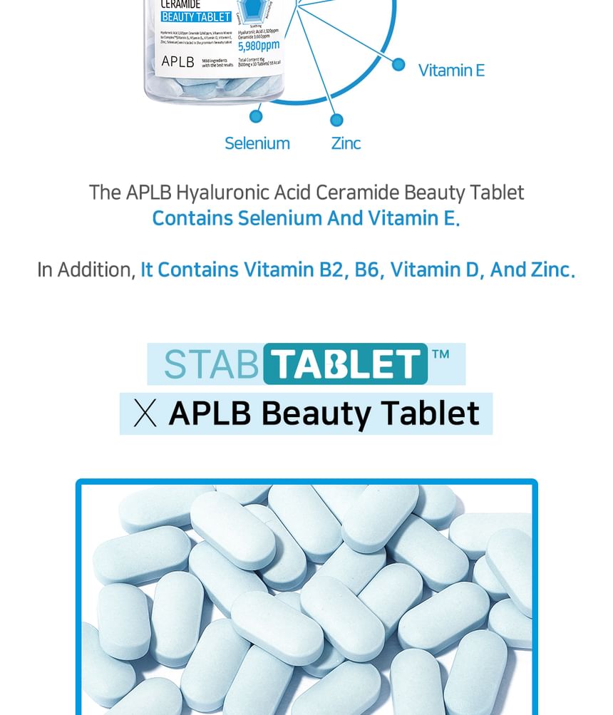 APLB - Hyaluronzuur Ceramide Schoonheidstablet