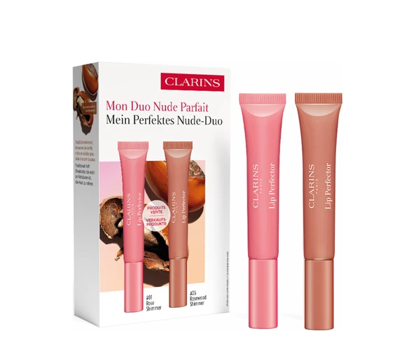 Clarins Lip Perfectors Nude Duo Make-up Set