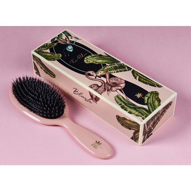 Fan Palm Hair Brush Medium - Blush
