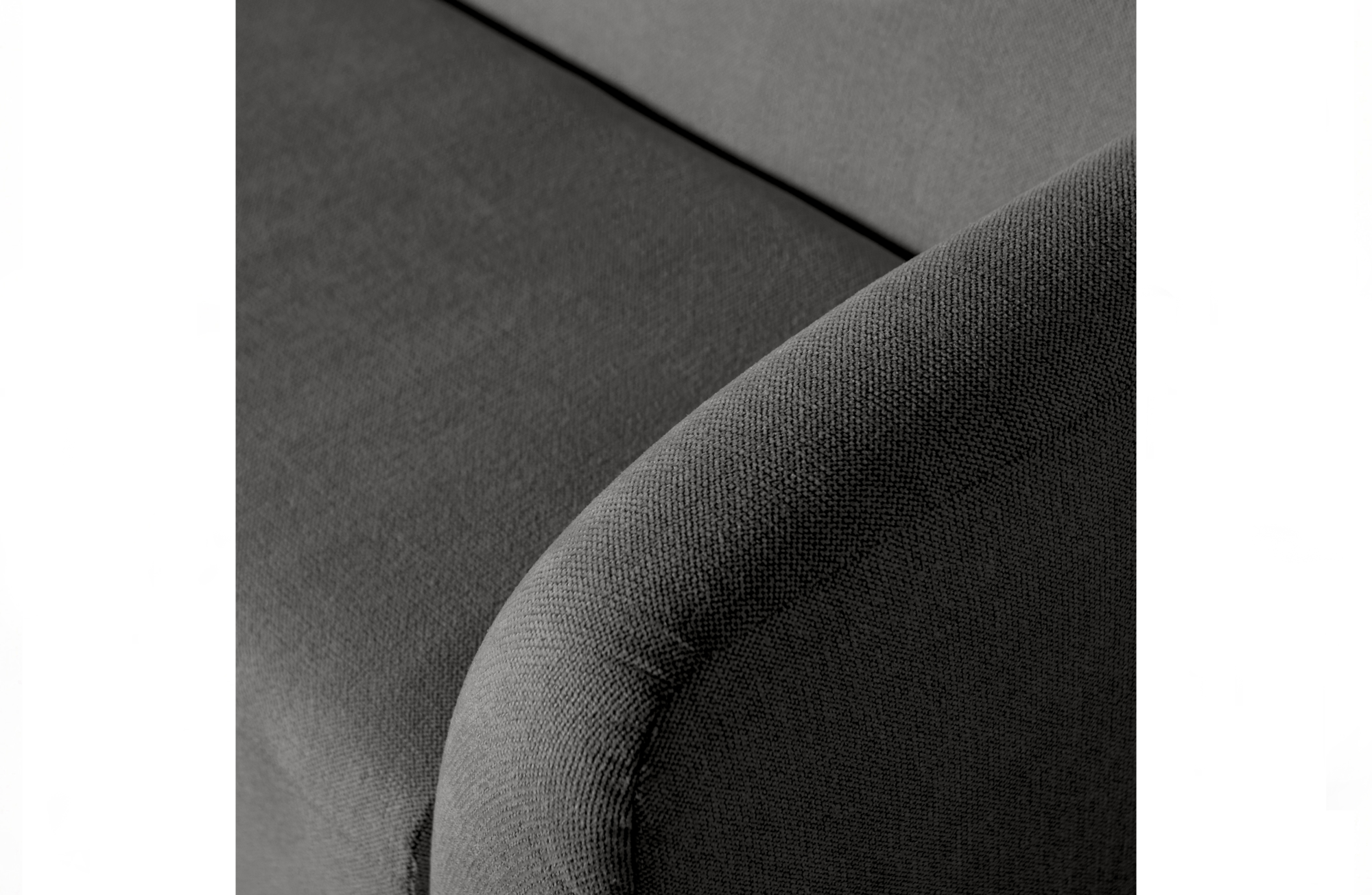 BePureHome 3-zitsbank Sloping Grijs/Zwart Melange