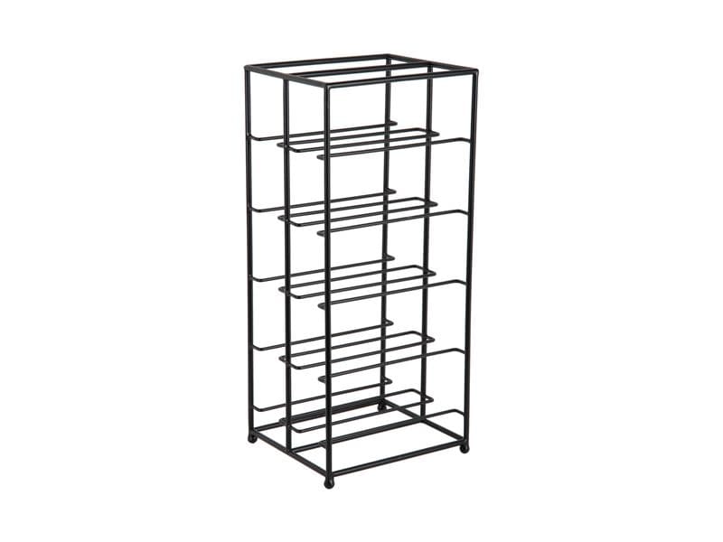 present time Weinregal Duo Floor 57 x 25 cm, Schwarz Weinflaschenhalter