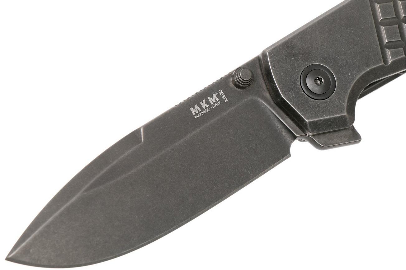 MKM Maximo MM-TDSW Dark Stonewashed Titanium zakmes, Bob Terzuola design