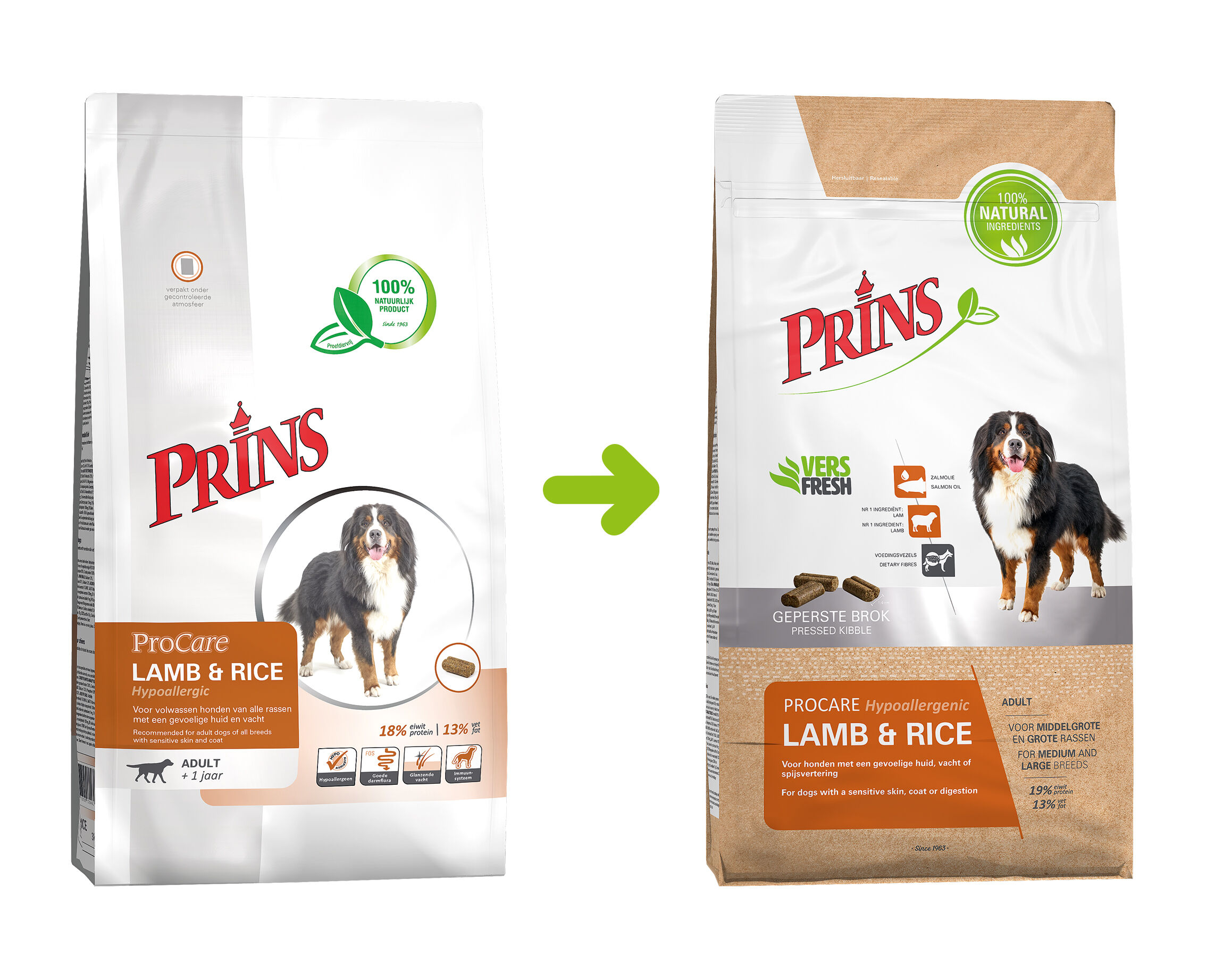 Prins ProCare Hypoallergeen Medium & Large - Hondenvoer - 3 Kilogram - Lam & rijst