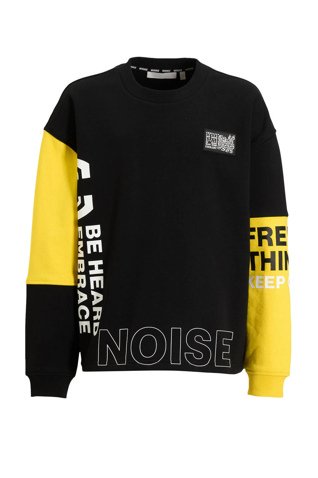 Coolcat Colourblock Sweater Noel met Statements