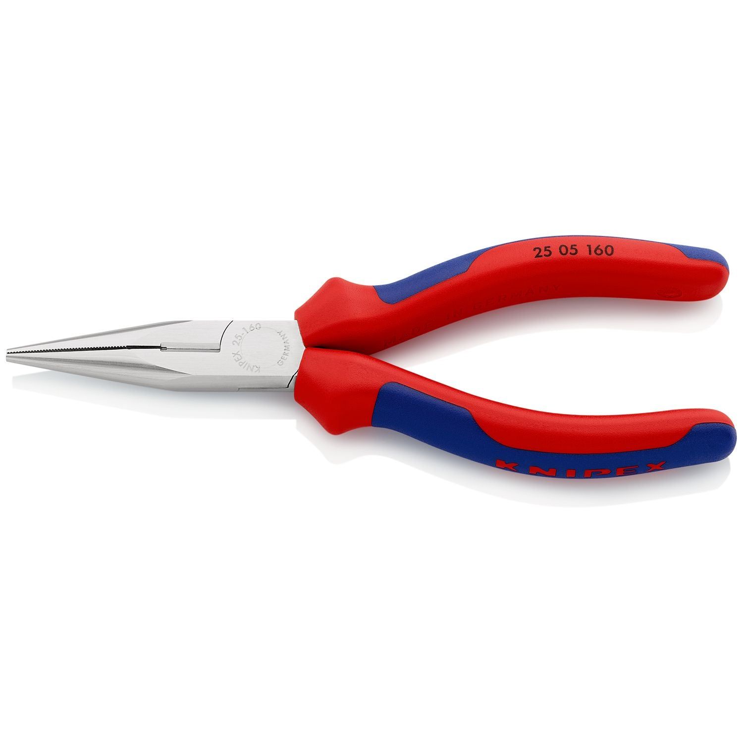 Knipex 25 05 160 Radiotang 160mm recht   zijsnijder met comfortgrepen | verchroomd