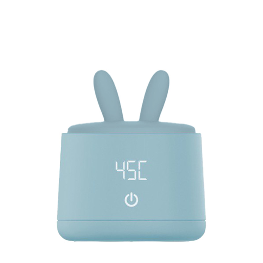 Couvercle oreilles de lapin anti-poussière pour chauffe-biberon nomade - Bleu