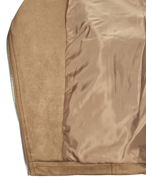 Only - ONLSCOOTIE FAUX SUEDE BIKER JACKET OTW - Beige