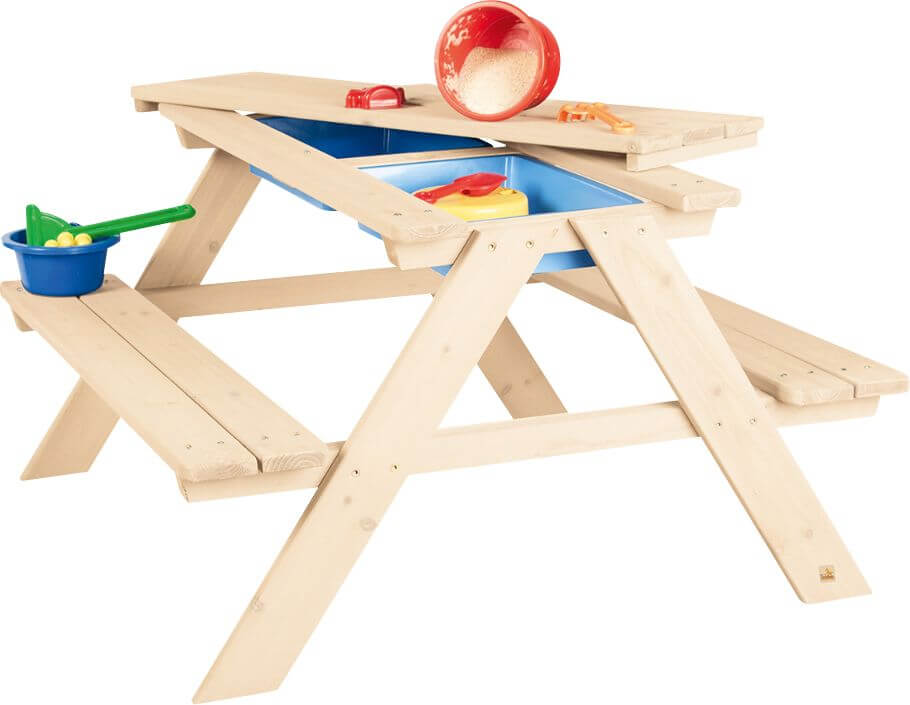 Kindersitzgarnitur Matsch-Nicki für 4, natur