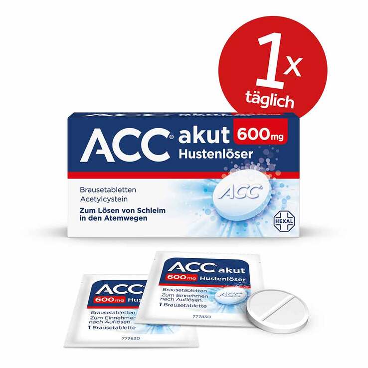 ACC akut 600 mg Hustenlöser, Brausetabletten, 40 St