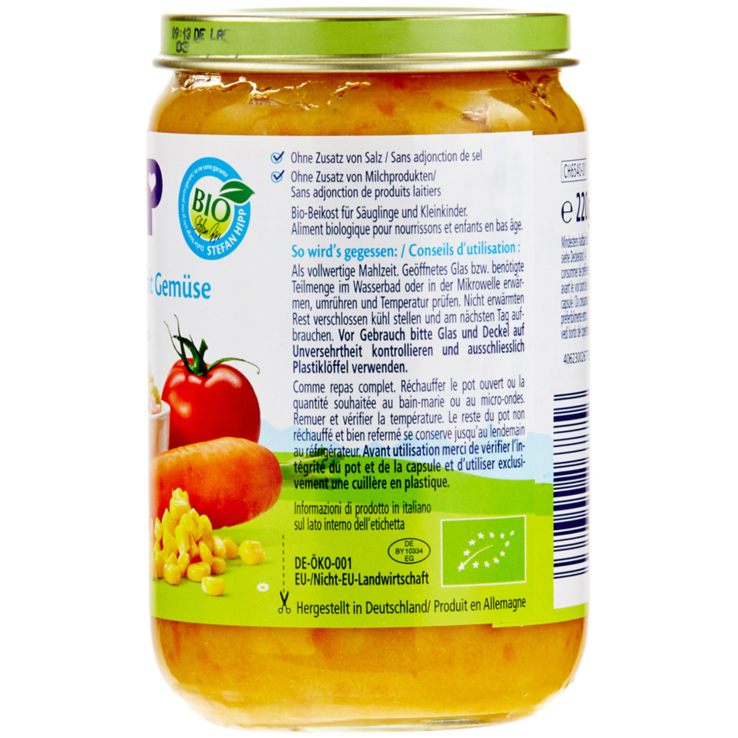 Hipp Bio Brei Schinkennudeln & Gemüse 8+ Monate