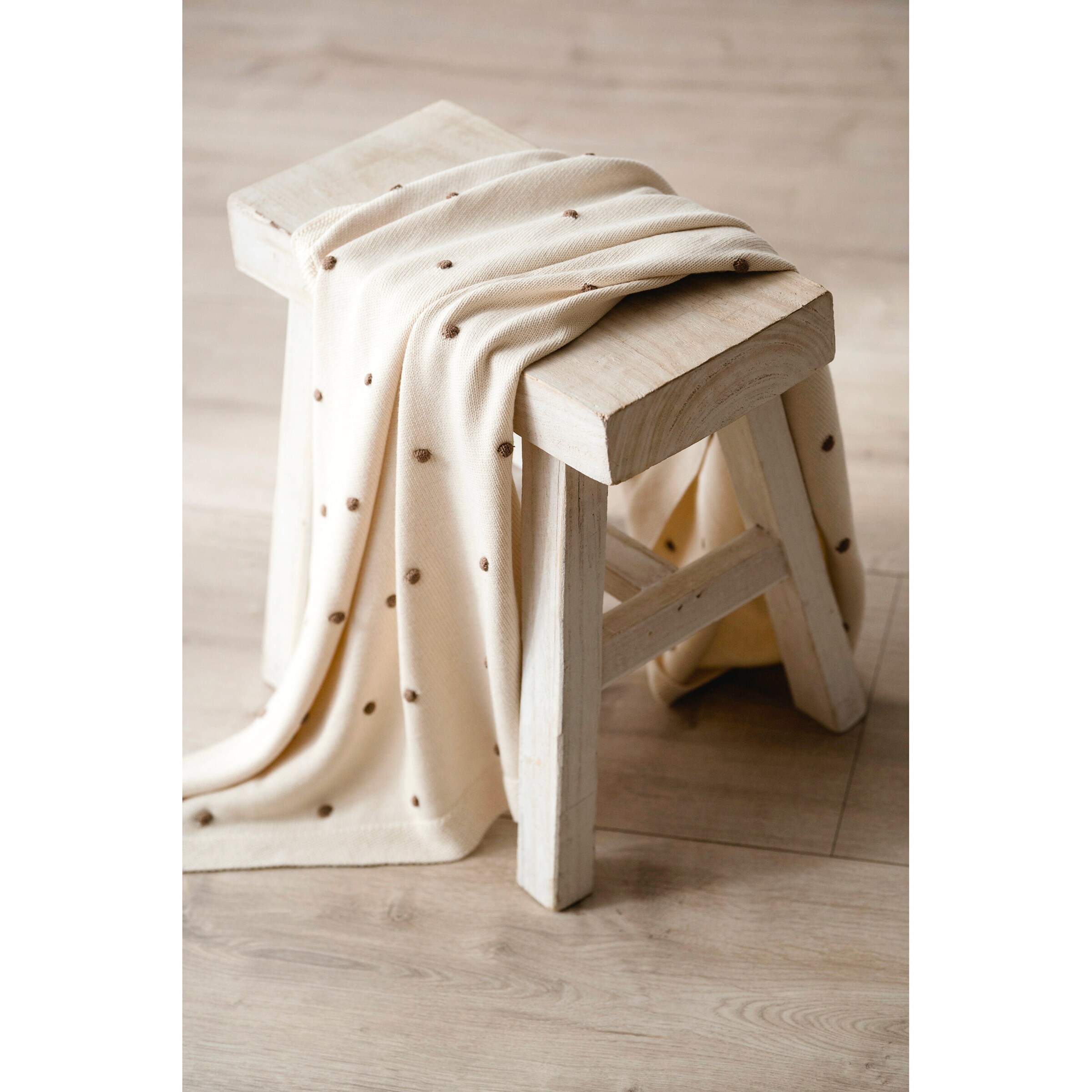 Kaiser Babydecke Knots 80x100 cm Organic Cotton cream