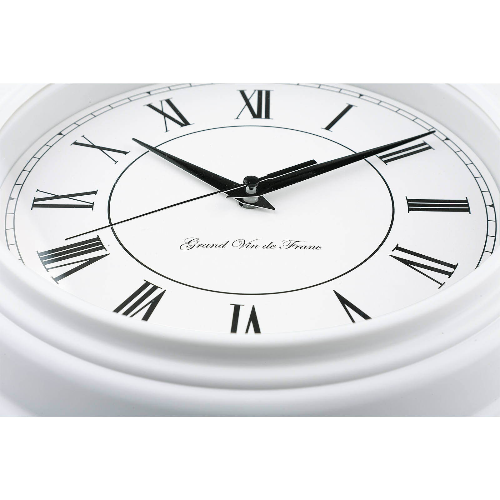 Quarz-Wanduhr - weiß - Ø 25 cm